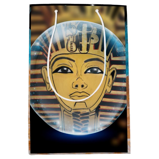 Ancient Egyptian Pharaoh King  Medium Gift Bag (Front)