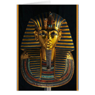 Ancient Egyptian pharaoh mask, King Tut golden art