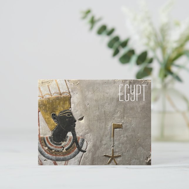 Ancient Egyptian Pharaoh Postcard (Standing Front)