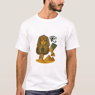 Ancient Egyptian Pharaoh Symbols Art Tee Design