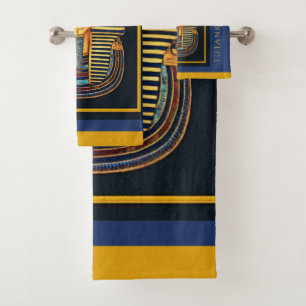Ancient Egyptian Pharaoh Tutankhamun Bath Towel Set
