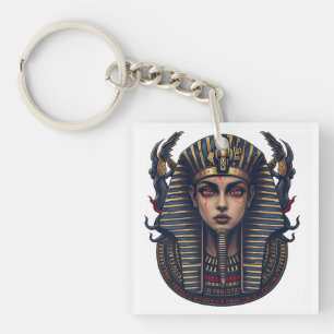 Ancient Egyptian Pharaoh Zombie Spooky Halloween  Key Ring