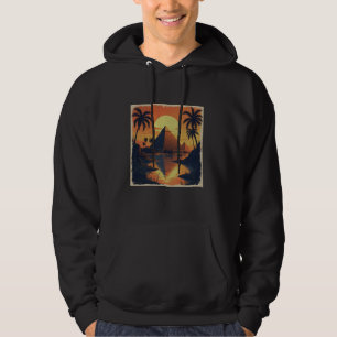 Ancient Egyptian Pyramid Lover Men Women Sunset Pa Hoodie