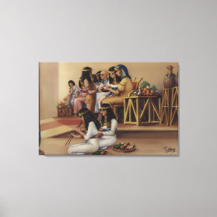 Ancient Egyptian Royal Banquet Fine Art Print