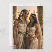 Ancient Egyptian Royalty Pharaoh Couple Wedding In