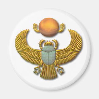 Ancient Egyptian Sacred Scarab - Gold Magnet