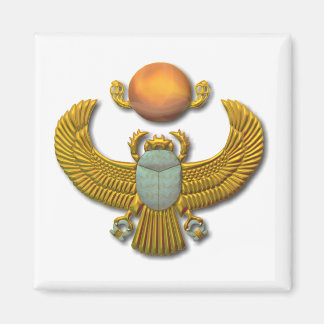 Ancient Egyptian Sacred Scarab - Gold Magnet