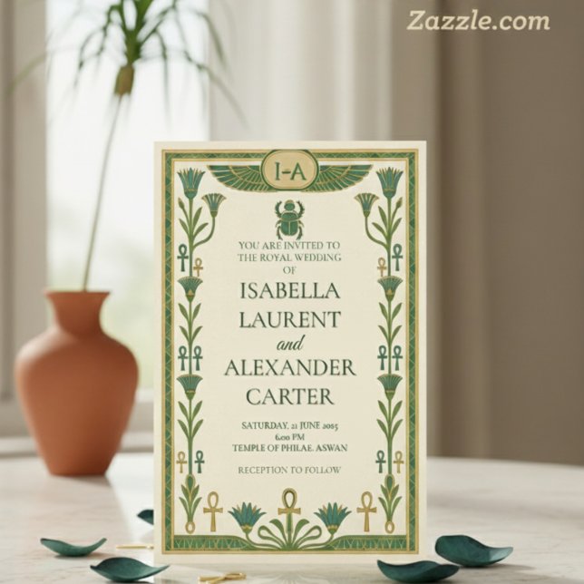 Ancient Egyptian Sacred Wedding Invitations (Creator Uploaded)