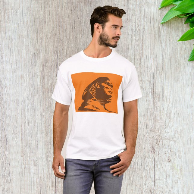 Ancient Egyptian Sphinx Bold Orange And Brown  T-Shirt (Creator Uploaded)