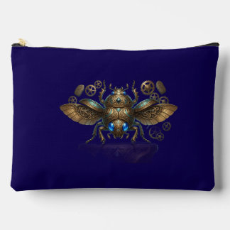 Ancient Egyptian Steampunk Mechanical Scarab Beetl Accessory Pouch