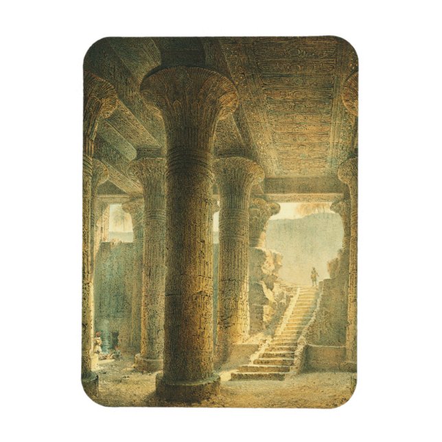 Ancient Egyptian Temple of Esna  Magnet (Vertical)