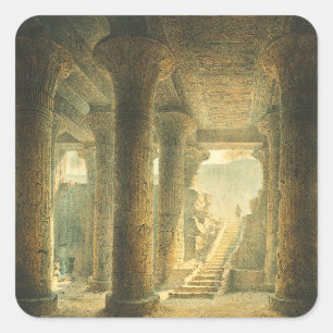 Ancient Egyptian Temple of Esna Square Sticker