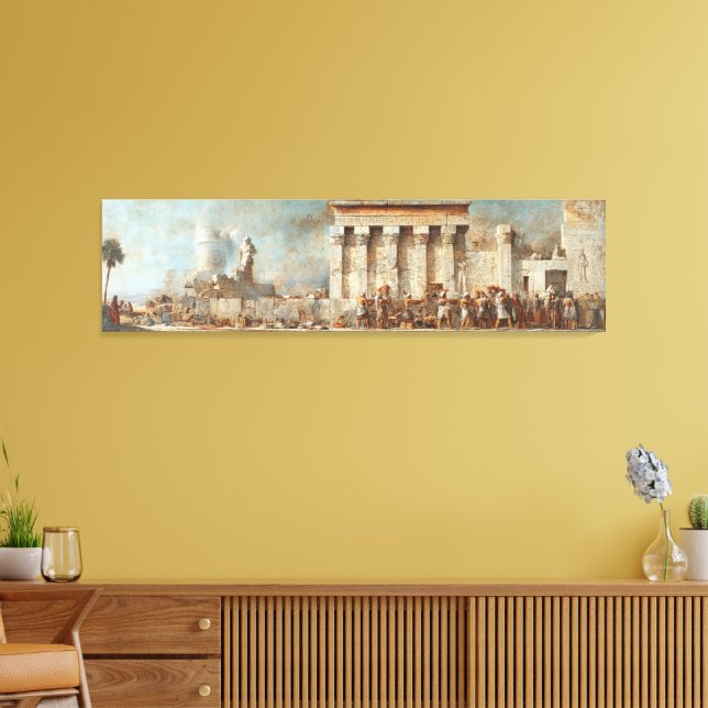Ancient Egyptian Temple Wall Art – Historic Civili (Insitu(LivingRoom))