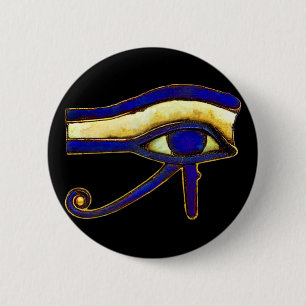 Ancient Egyptian The Eye of Horus 6 Cm Round Badge