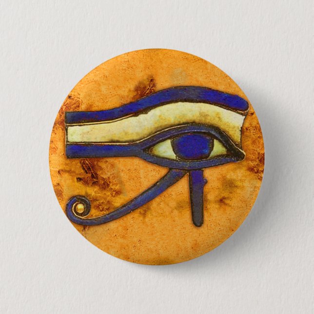 Ancient Egyptian The Eye of Horus 6 Cm Round Badge (Front)