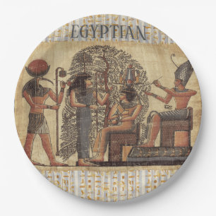 Ancient Egyptian Vintage Culture ,Design Original Paper Plate