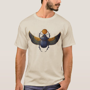 Ancient Egyptian Winged Scarab Khepri Sun God T-Shirt