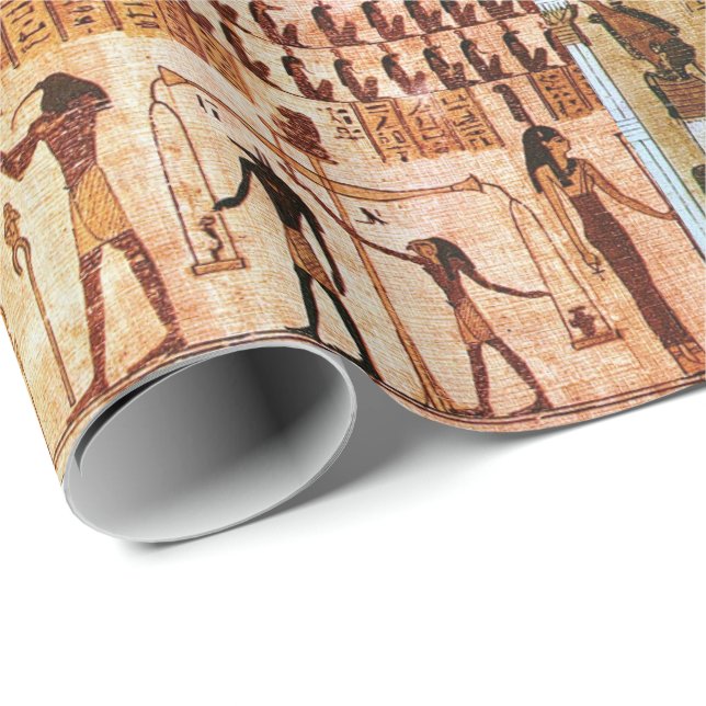 Ancient Egyptians Death Court Maat Godess Wrapping Paper (Roll Corner)