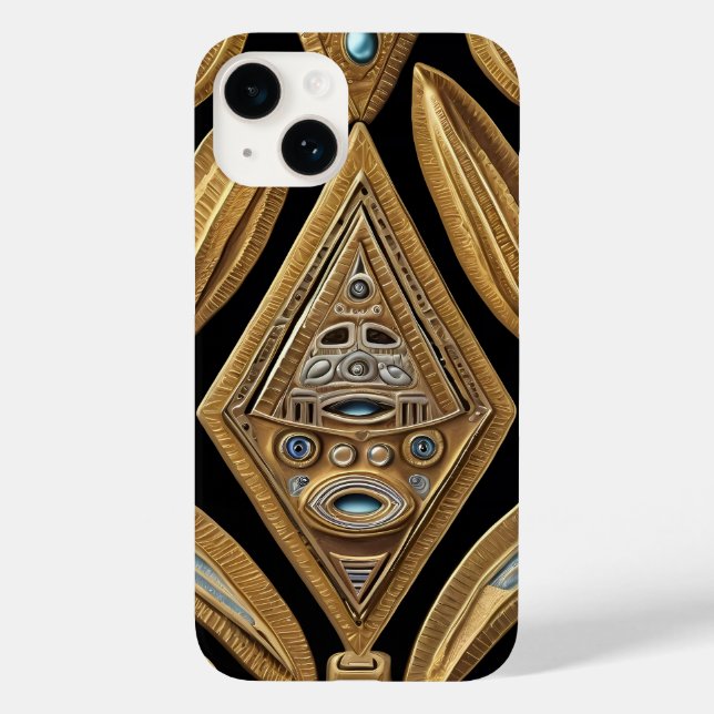 Ancient Elegance: Celtic & Egyptian Case-Mate iPhone Case (Back)