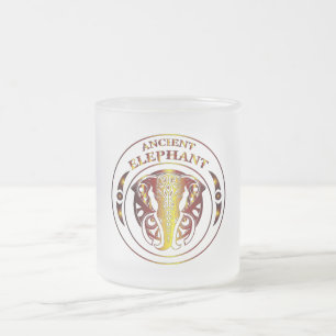 Ancient Elephant Glass Mug