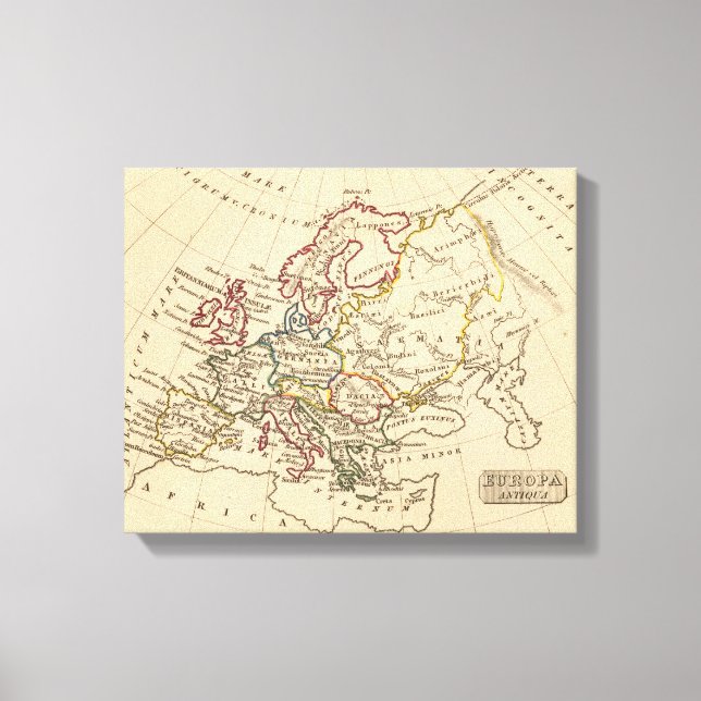 Ancient Europe Canvas Print (Front)