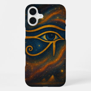 Ancient Eye of Horus Cosmic Mystique iPhone 16 Plus Case
