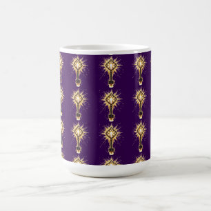 Ancient Fantasy Key with Magical Light – Radiant E Coffee Mug