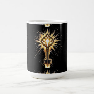 Ancient Fantasy Key with Magical Light – Radiant E Coffee Mug