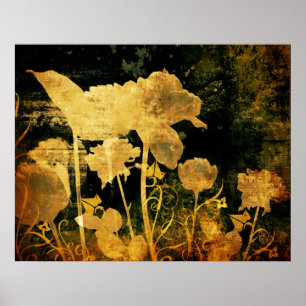 Ancient floral chaos poster