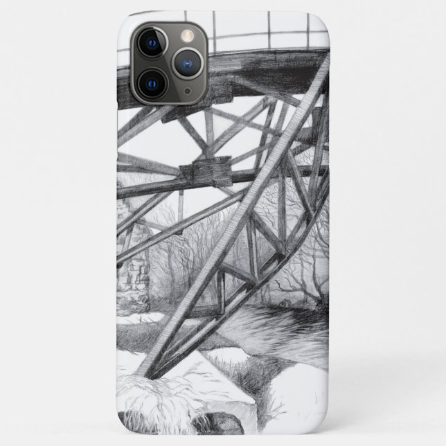 Ancient footbridge pencilart Case-Mate iPhone case (Back)