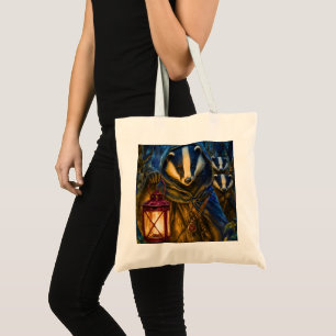 Ancient forest Pathfinder, Badger Tote Bag
