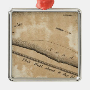 Ancient Fortification on the Missouri Metal Tree Decoration