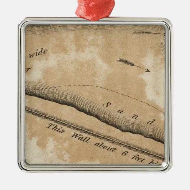 Ancient Fortification on the Missouri Metal Tree Decoration (Front)