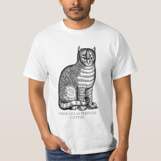 Ancient Fuzzy Cat T-Shirt (Front)