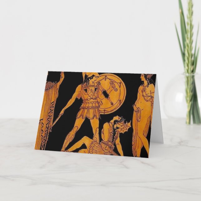 Ancient God And Goddess Frieze - Greece Card (Front)