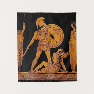 Ancient God And Goddess Frieze - Greece Tapestry