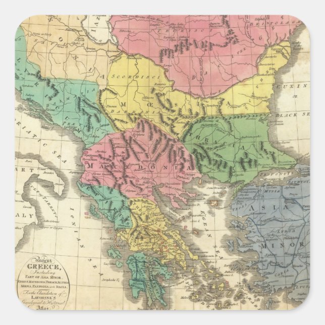 Ancient Greece 4 Square Sticker (Front)