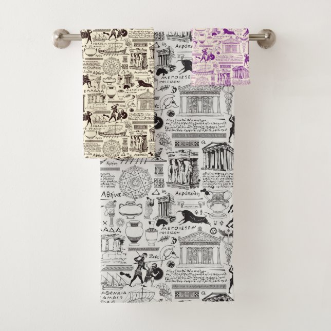 Ancient Greece Bath Towel Set (Insitu)