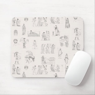 Ancient Greece Classical Greek History Pattern Mouse Mat