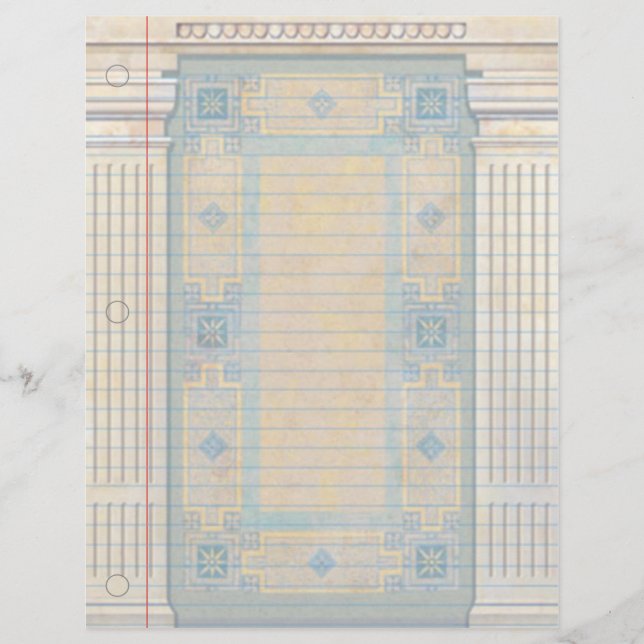 Ancient Greece Fantasy Notebook Paper (Front)