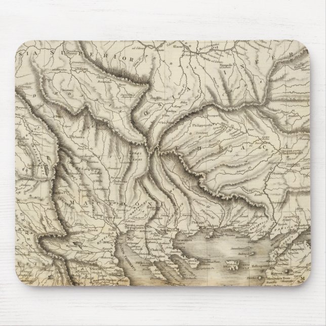 Ancient Greece Mouse Mat (Front)