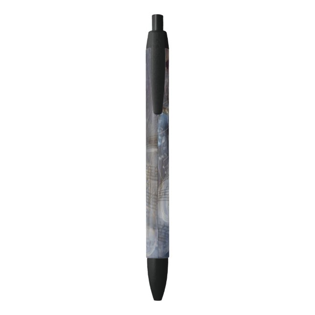 Ancient Greece Music  Black Ink Pen (Back (Vertical))
