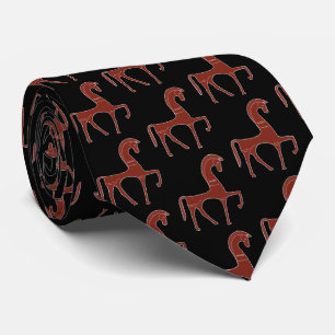 Ancient Greek Art: Small Horse (Hipparion) Statue  Tie