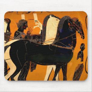 Ancient Greek Black-Figure Pottery Classical Art Mouse Mat