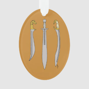 Ancient Greek Blades Ornament