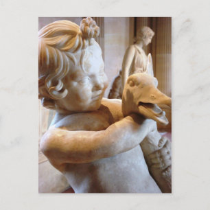 Ancient Greek Boy with Goose Postcard