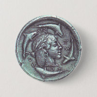 ancient Greek coin button