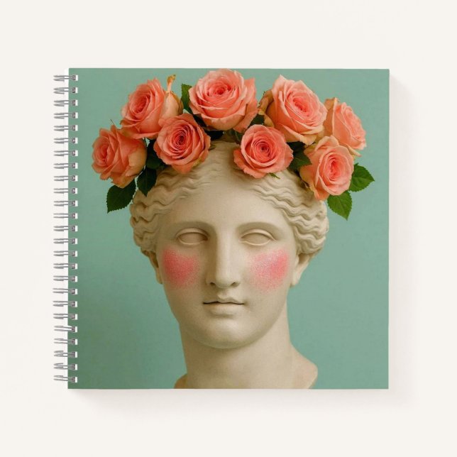 Ancient Greek flower Woman Notebook. Notebook (Front)