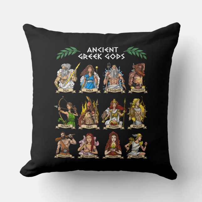 Ancient Greek Gods Cushion (Front)