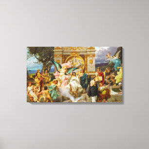 Ancient Greek Gods & Goddesses on Mount Parnassus Canvas Print